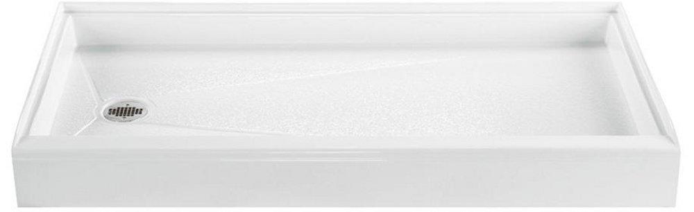 Biscuit 60 X 32 Right Hand Acrylic Shower Base Designer Biscuit 