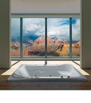 Biscuit 79-1/2 x 48 in. Whirlpool Drop-In Bathtub with Center Drain 