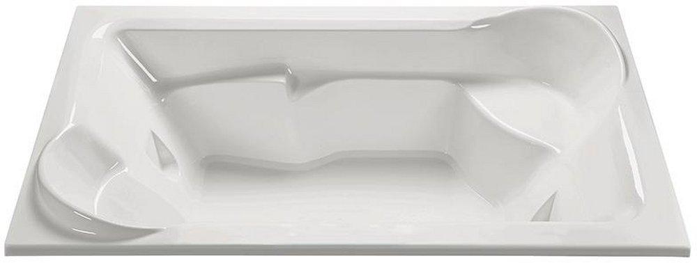 Biscuit 79-1/2 x 48 in. Whirlpool Drop-In Bathtub with Center Drain 