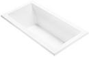 MTI Whirlpools&reg; White 60 x 32 in. Soaker Drop-In Bathtub with Left Drain 