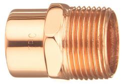 2 x 1-1/4 in. Copper Male Adapter