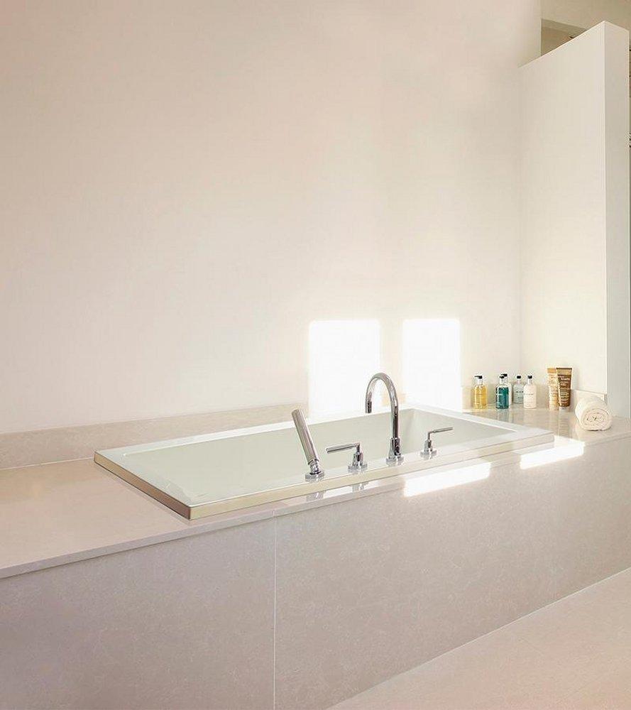 MTI Whirlpools&reg; White 71-5/8 x 36 in. Whirlpool Drop-In Bathtub with Center Drain 