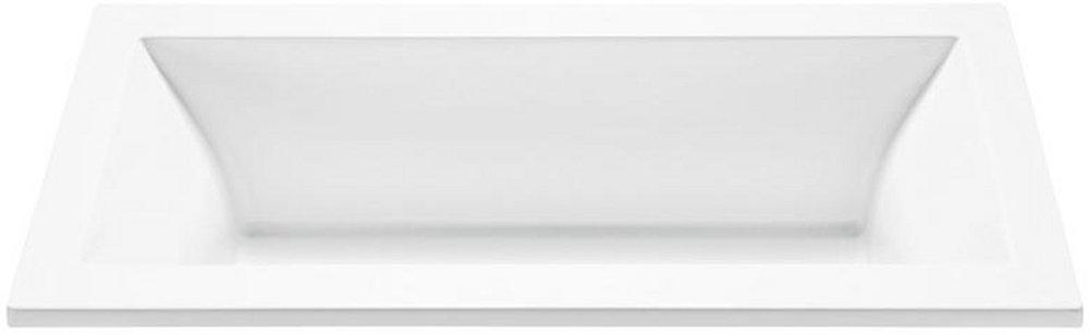 MTI Whirlpools&reg; White 71-5/8 x 36 in. Whirlpool Drop-In Bathtub with Center Drain 