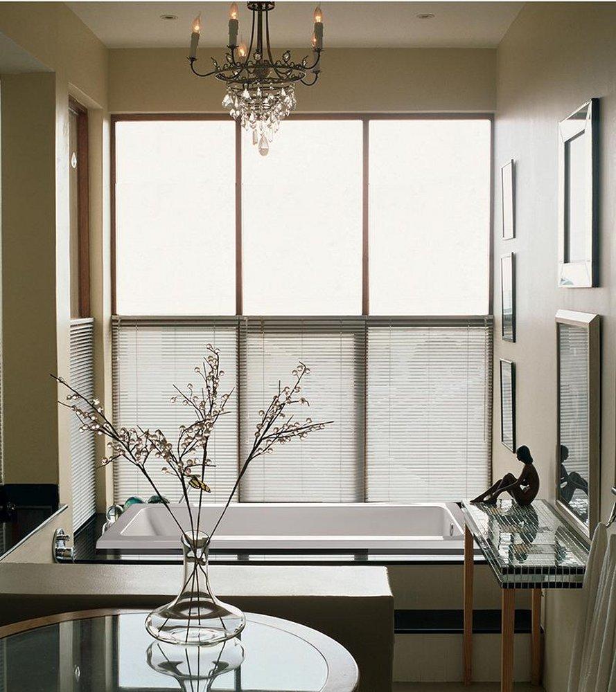 White 60 x 31-1/2 in. Whirlpool Drop-In Bathtub with Left Drain 