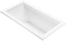White 60 x 31-1/2 in. Whirlpool Drop-In Bathtub with Left Drain 