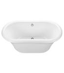 65-1/2 x 35 in. Acrylic Freestanding Bathtub with Center Drain in White