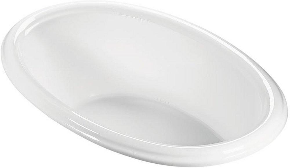 MTI Whirlpools&reg; White 59-3/4 x 35-1/2 in. Soaker Drop-In Bathtub with Left Drain 