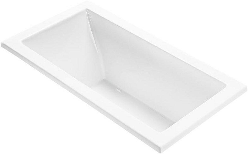 MTI Whirlpools&reg; White 54 x 30 in. Soaker Drop-In Bathtub with Left Drain 