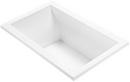 60 x 36 in. Air Bath Drop-In Bathtub with Reversible Drain in White