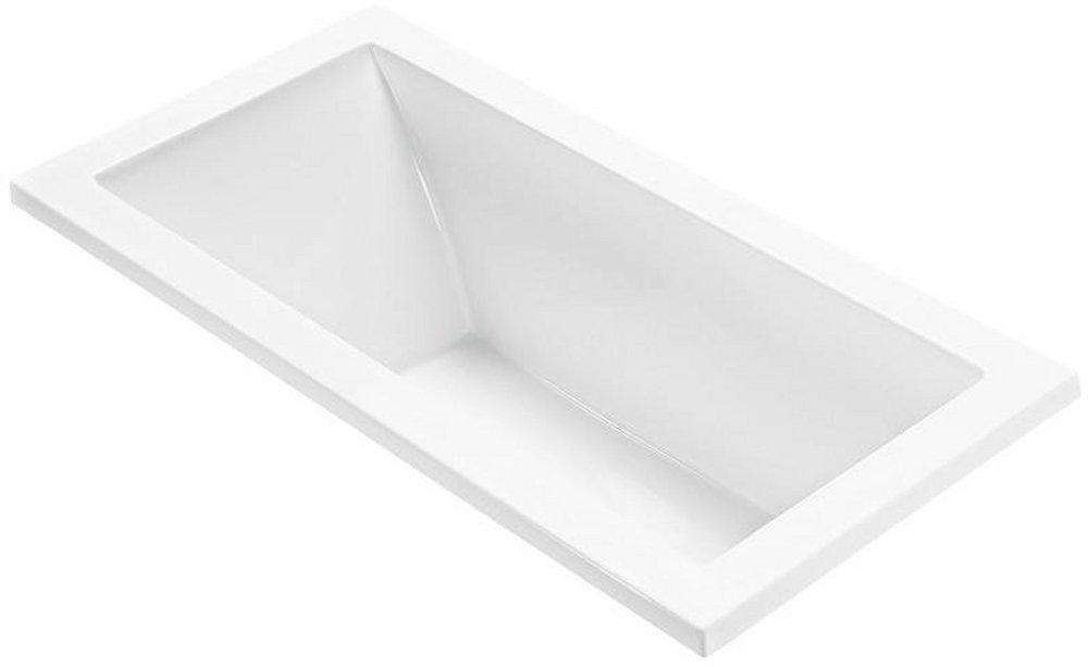 MTI Whirlpools&reg; White 60 x 30 in. Soaker Drop-In Bathtub with Left Drain 