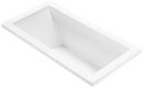 MTI Whirlpools&reg; White 60 x 30 in. Soaker Drop-In Bathtub with Left Drain 