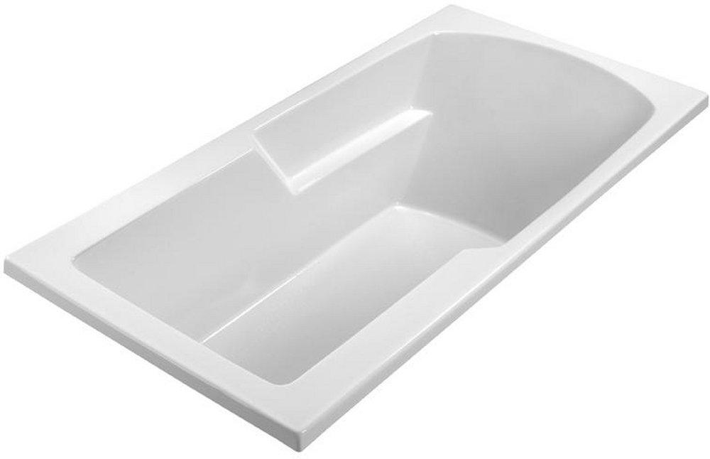 Biscuit 65-3/4 x 33-3/4 in. Soaker Drop-In Bathtub with Left Drain 