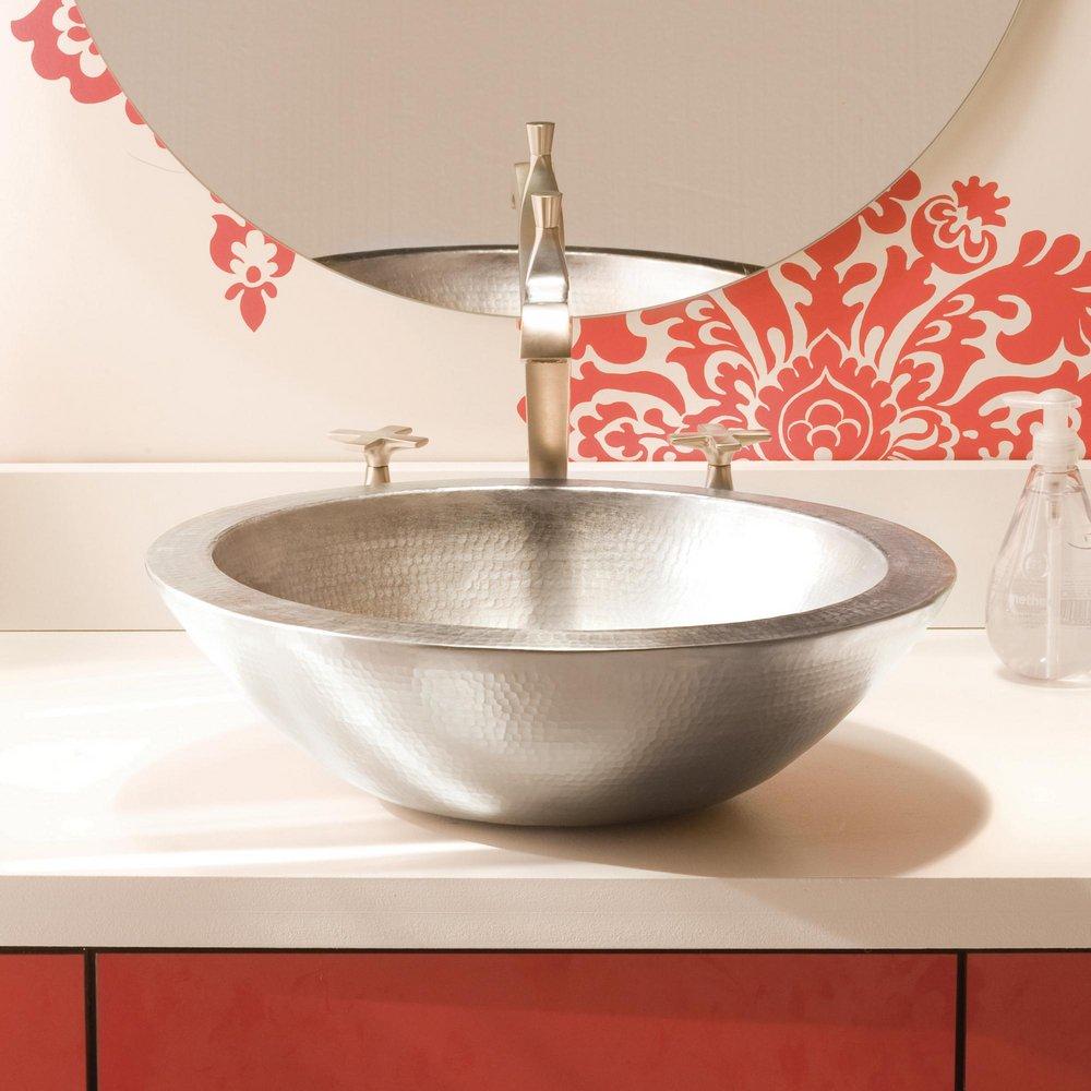 Native Trails Brushed Nickel Vessel Lavatory Sink 