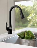Moen Matte Black Single Handle Pull Down Kitchen Faucet with Power Boost and Relfex Technology 