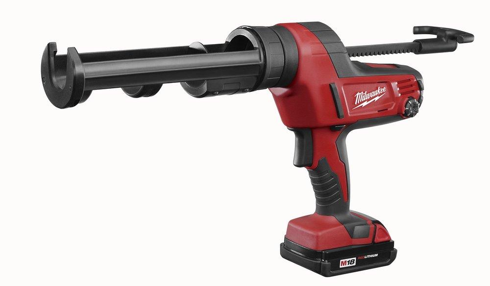 Milwaukee&reg; Red Cordless Caulk Adhesive Gun Kit 