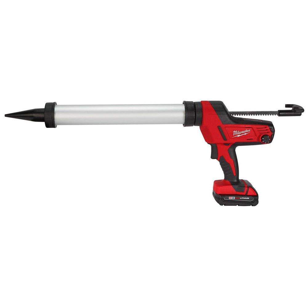 Milwaukee&reg; Red M18 Cordless 20 oz Aluminum BARL Caulk GUN 