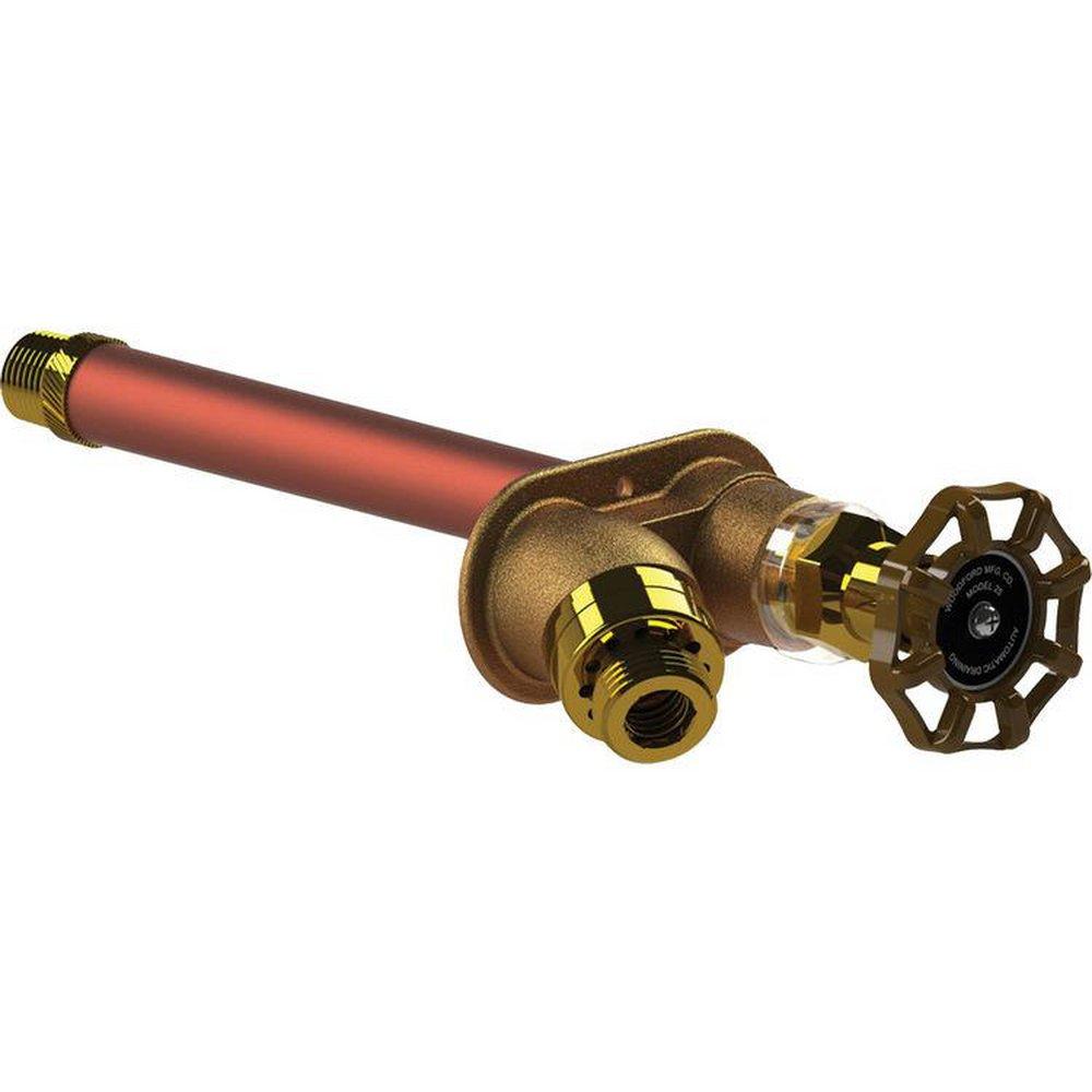 Woodford Manufacturing 6 in. Female Threaded x Male Threaded Freezeless Anti-Siphon Wall Faucet 