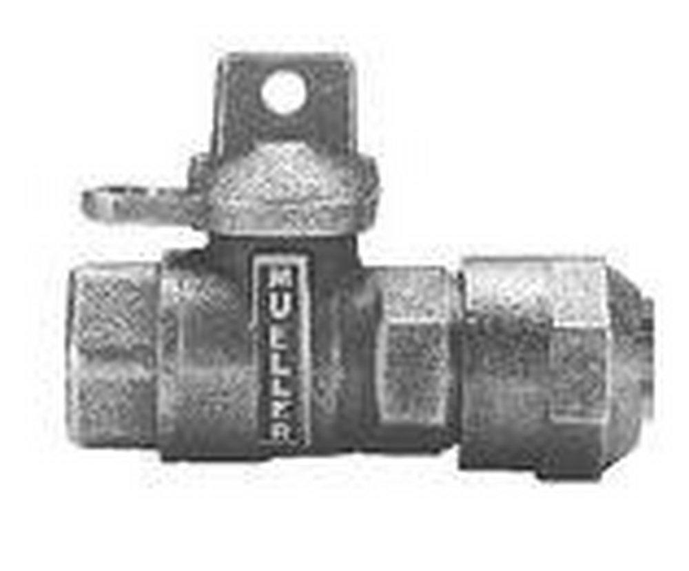 Mueller Company Not For Potable Use CTS Compression x FIP Ball Valve with Lock Wing 