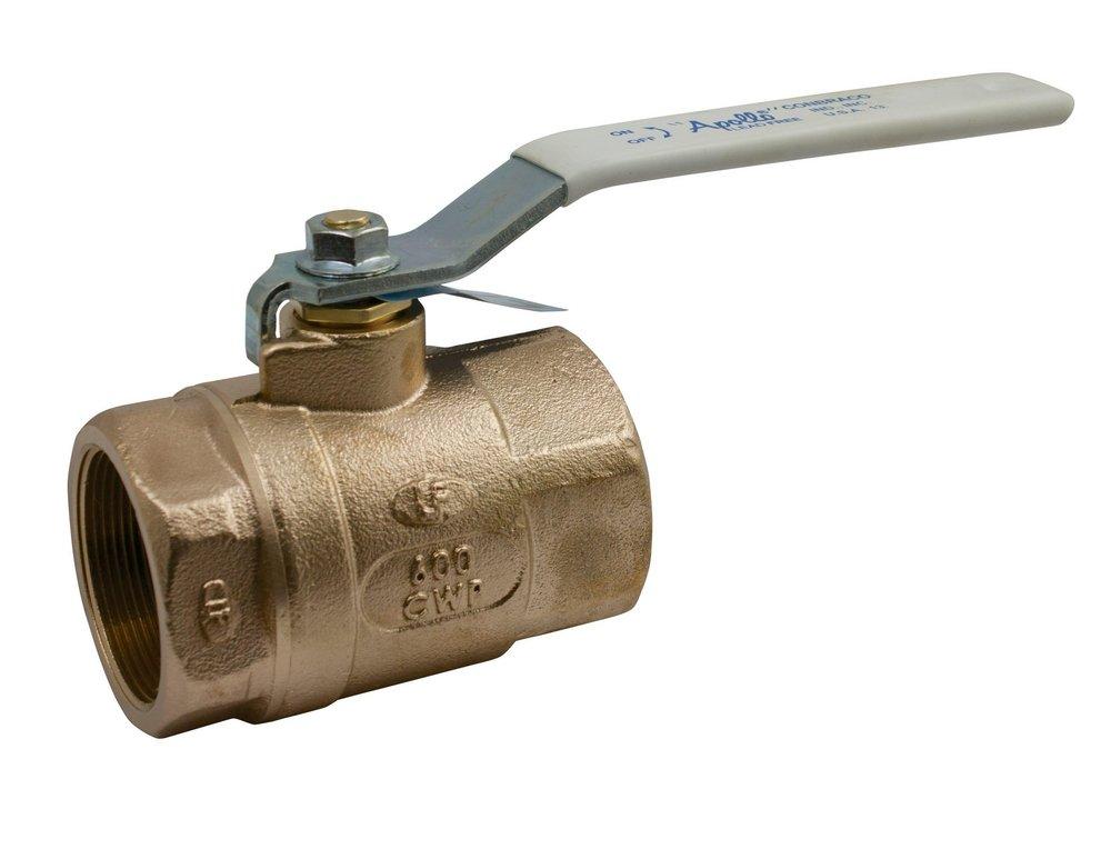 Apollo Valves Yellow Bronze Full Port FNPT 600# Ball Valve 