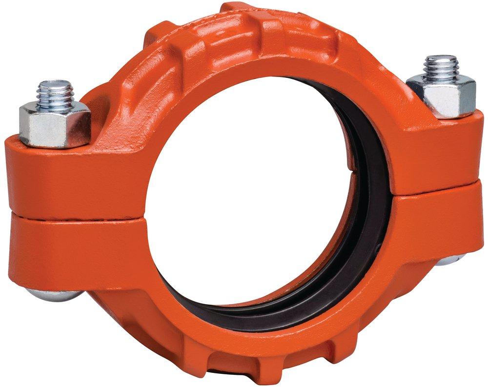 Victaulic Orange Orange Enamel Grooved 2-Piece Coupling 