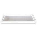 60 in. Rectangle Shower Base in White