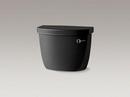 1.28 gpf Toilet Tank in Black Black with Right-Hand Trip Lever