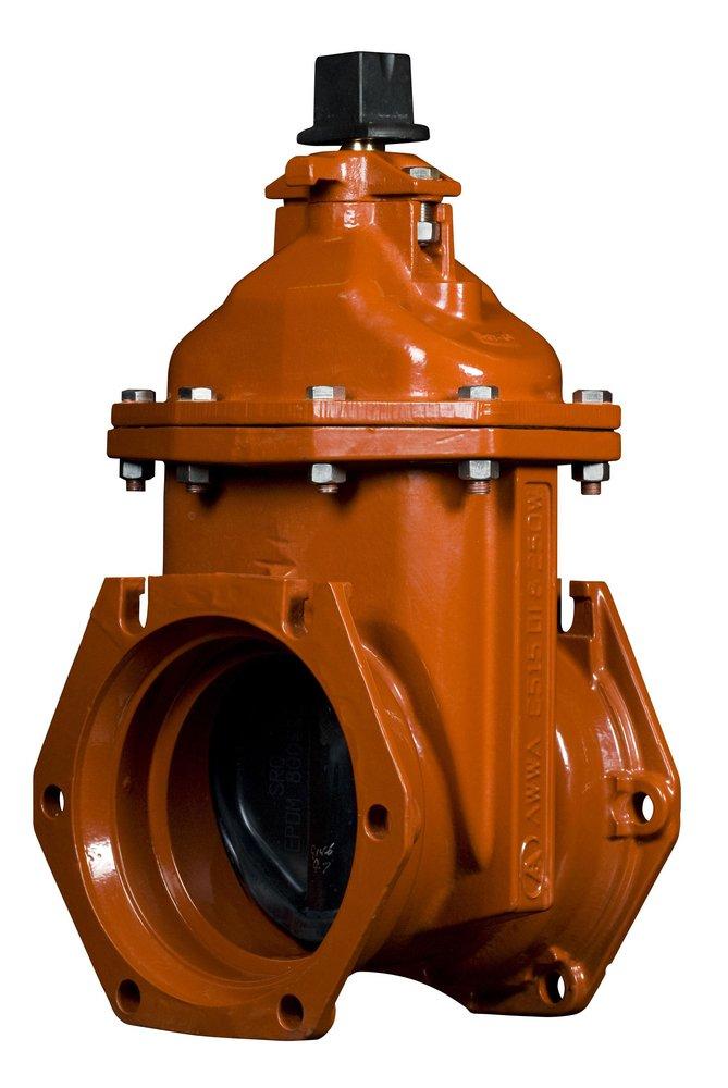 American Flow Control Flanged Ductile Iron Open Left Resilient Wedge Gate Valve 