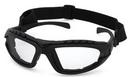 Clear Anti-Fog Lens Foamed Collar Safety Glasses