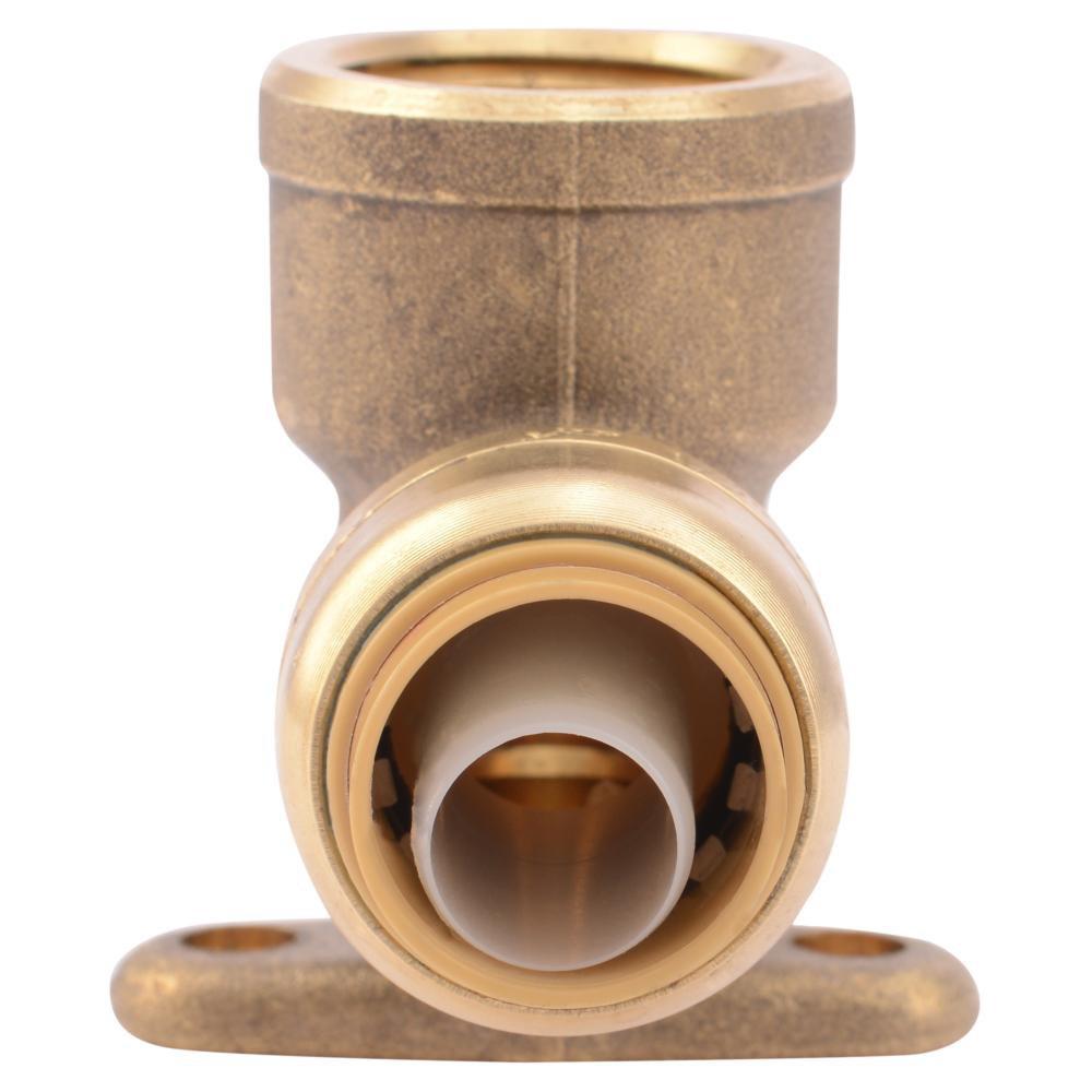 SharkBite&reg; Natural Brass Push x FNPT Brass 90 Degree Elbow 