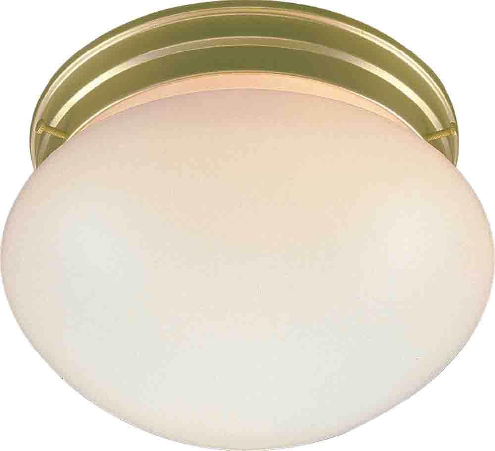 Volume International Polished Brass 9 in. 2-Light Ceiling Flushmount 