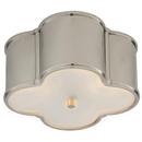 Visual Comfort & Co. Signature Polished Nickel 40W 2-Light Flushmount Ceiling Light 
