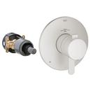 6.6 gpm 2-Function Thermostatic Trim with TurboStat Control Module at 45 psi Max Flow Rate in Starlight Brushed Nickel