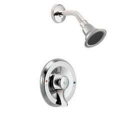 One Handle Single Function Shower Faucet in Polished Chrome (Trim Only)