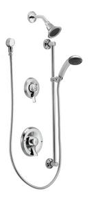 Shower Trim Kit with Double Lever Handle in Polished Chrome