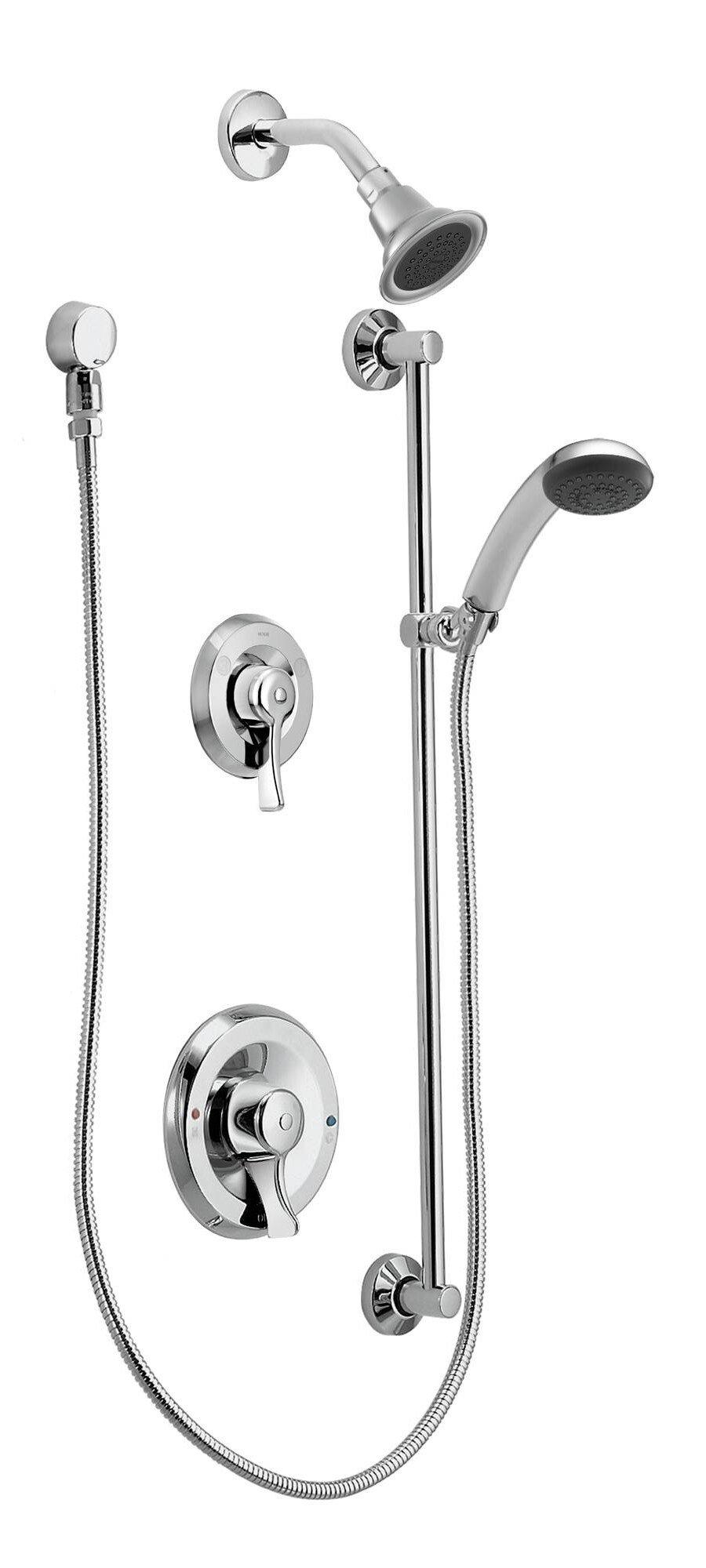 Moen Chrome Shower Trim Kit with Double Lever Handle 