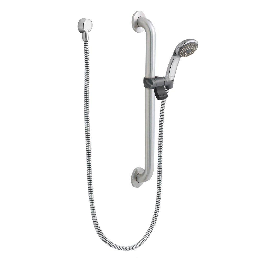 Moen Chrome Slide Bar with Hand Shower Metal 