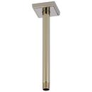 Brizo Brilliance&reg; Polished Nickel 1/2 x 10 in. NPT Solid Brass Shower Arm and Flange 