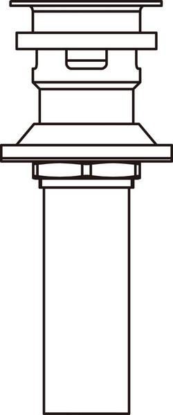 Push Pop Assembly in Champagne Bronze