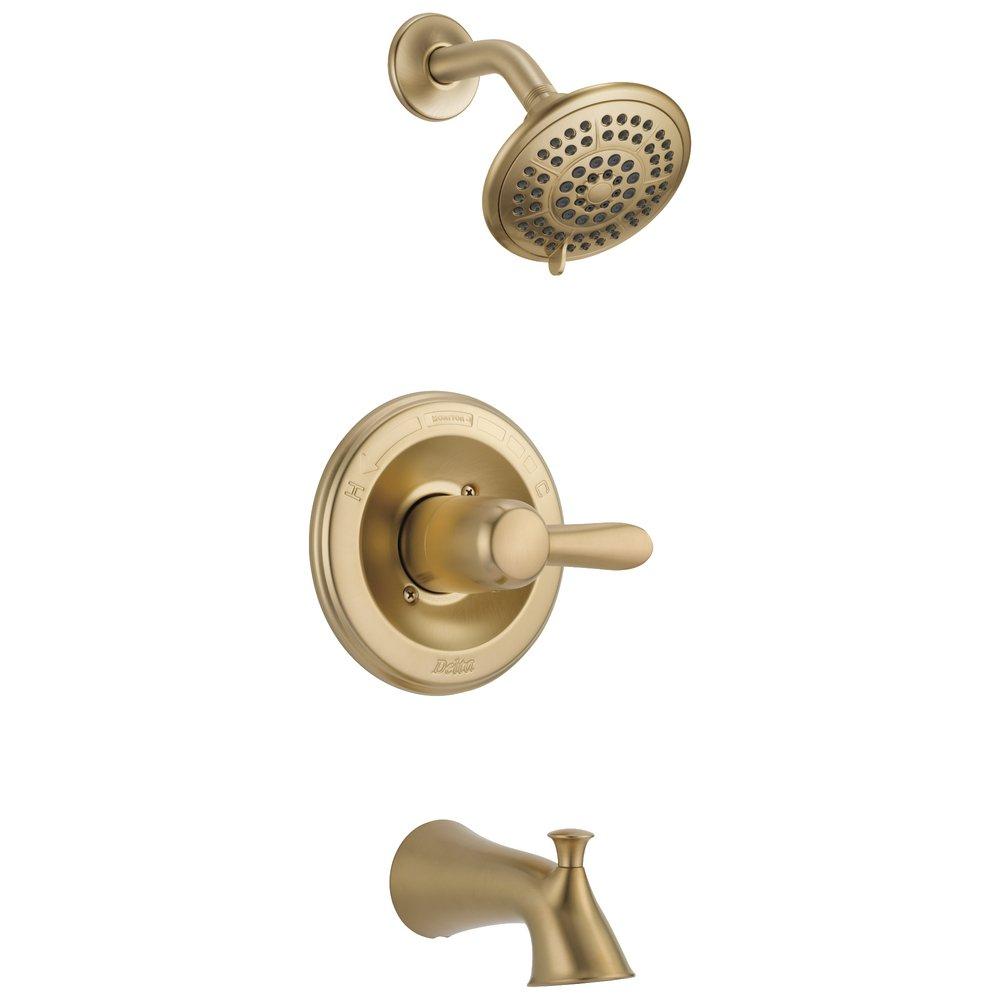 Delta Faucet Champagne Bronze Single Handle Multi Function Bathtub & Shower Faucet (Trim Only) 