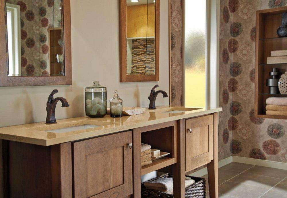 Delta Faucet Brilliance Champagne Bronze Single Handle Centerset Bathroom Sink Faucet with Pop-Up Drain Assembly 