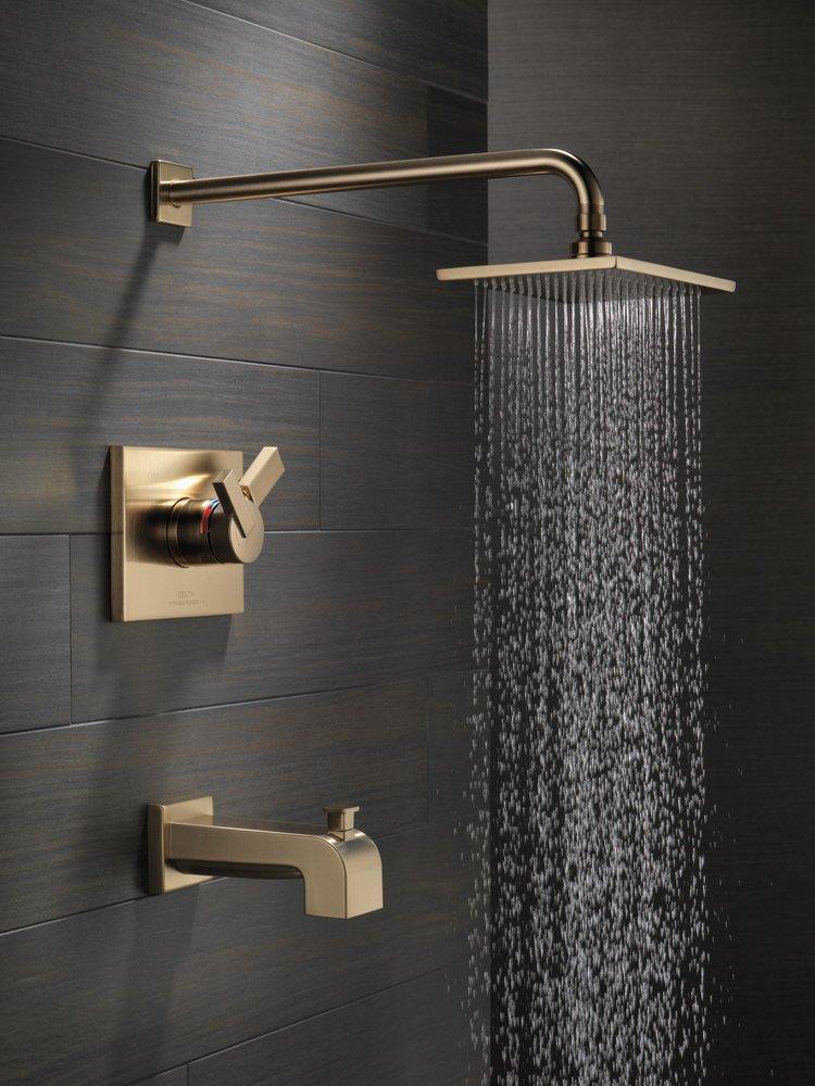 Delta Faucet Brilliance® Champagne Bronze Two Handle Single Function Bathtub & Shower Faucet (Trim Only) 