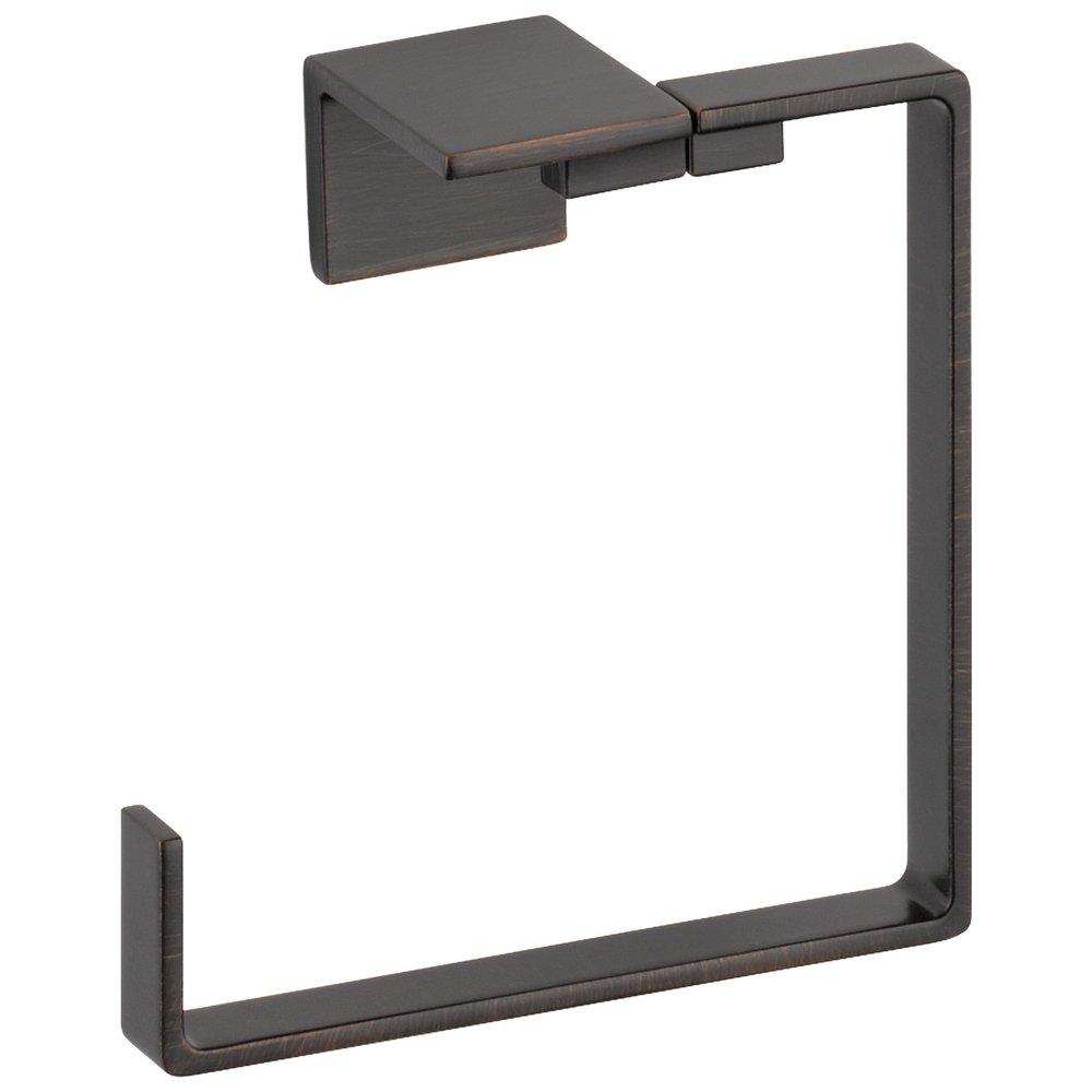 Delta Faucet Venetian Bronze Square Open Towel Ring 
