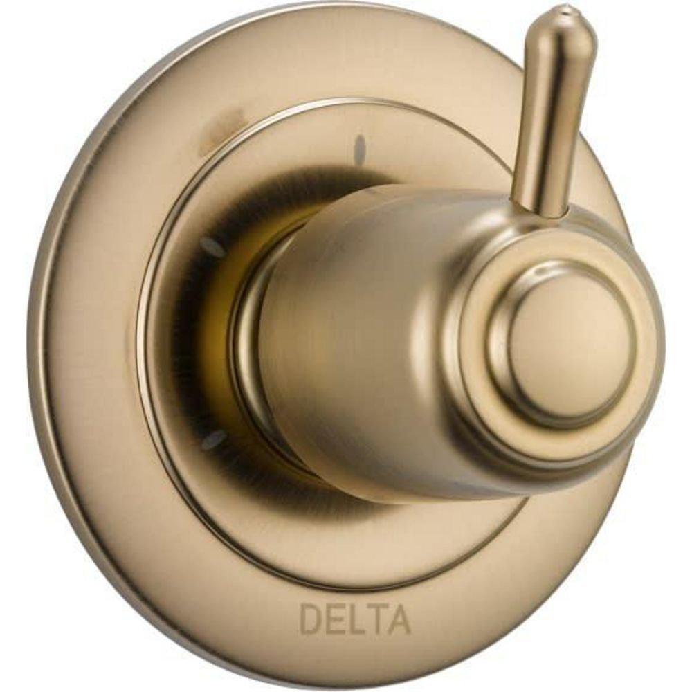 Delta Faucet Brilliance Champagne Bronze 3 Setting Single Handle Metal Diverter Trim 