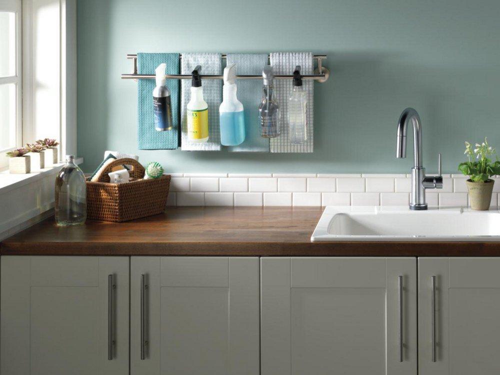 Delta Faucet Arctic Stainless Single Handle Lever Handle Bar Faucet 