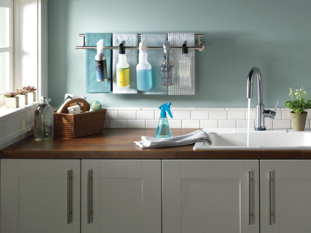 Delta Faucet Arctic Stainless Single Handle Lever Handle Bar Faucet 