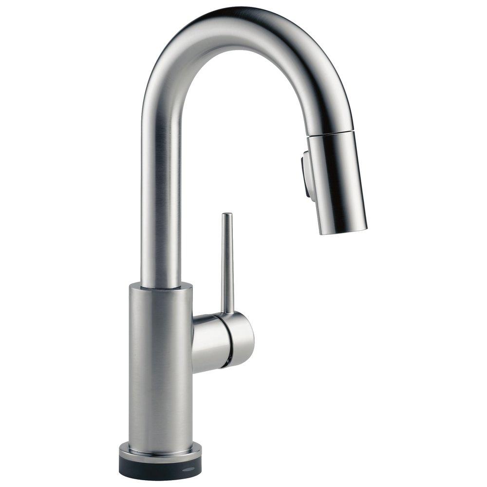 Delta Faucet Arctic Stainless Single Lever Handle Bar Faucet 