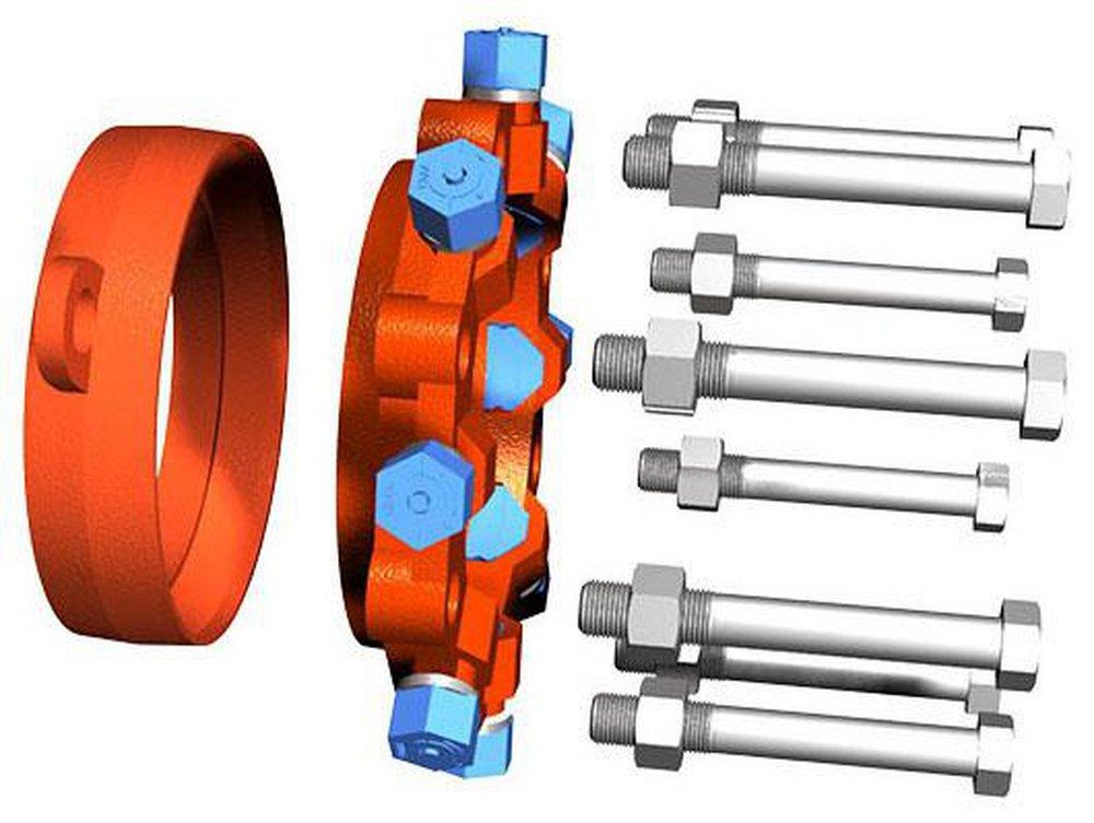 EBAA Iron 4 in. Ductile Iron Carbon Steel Pipe, HDPE Pipe and PVC Pipe