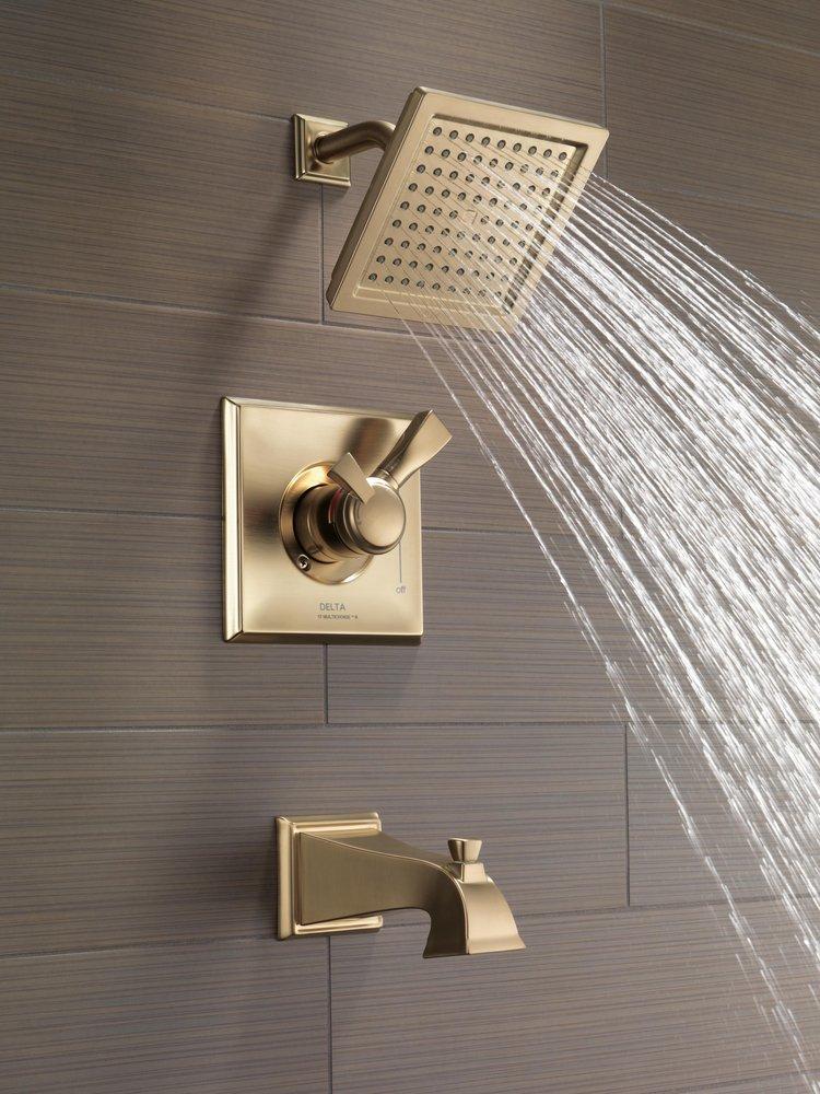 Delta Faucet Brilliance Champagne Bronze Two Handle Single Function Bathtub & Shower Faucet (Trim Only) 