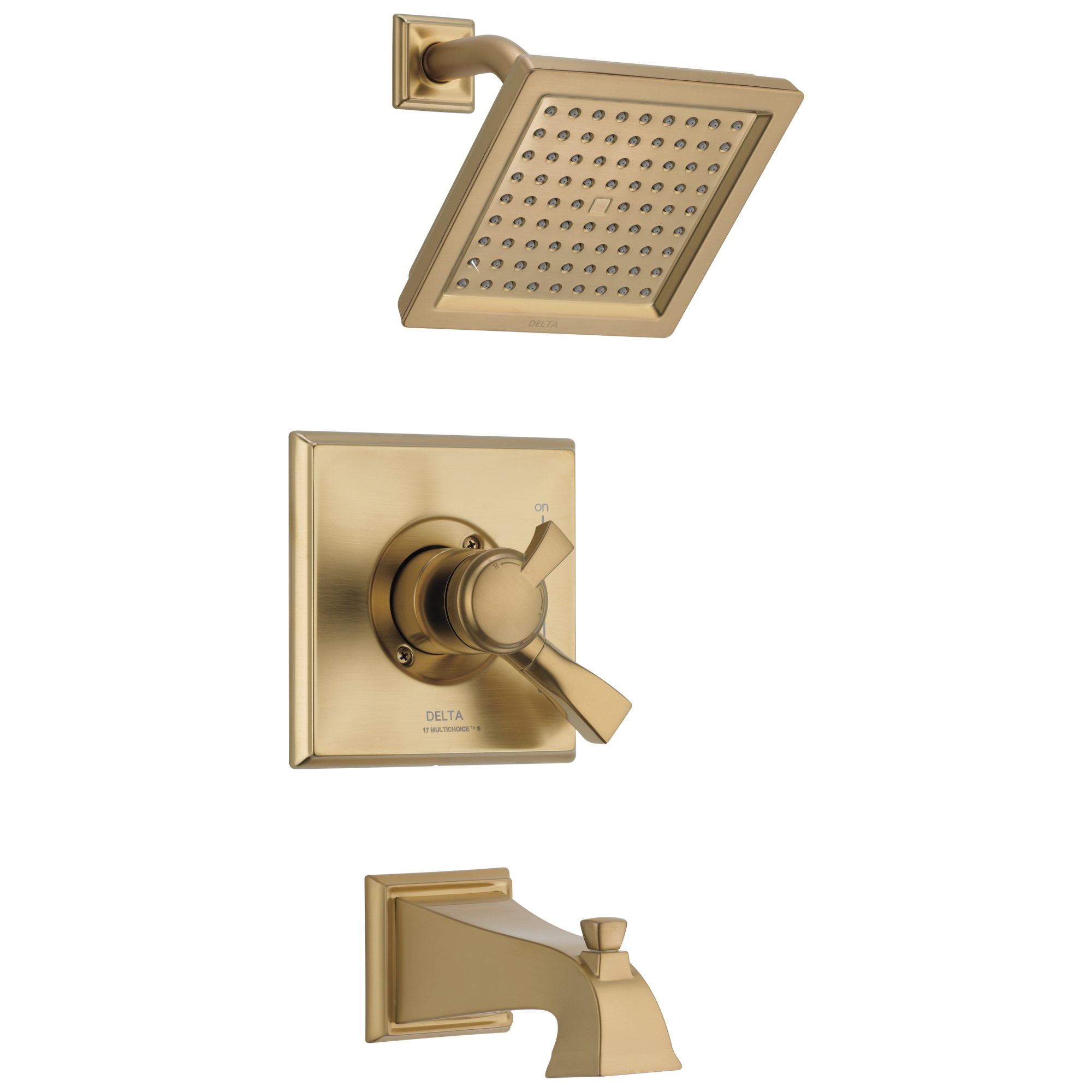 Delta Faucet Brilliance Champagne Bronze Single Handle Single Function Bathtub & Shower Faucet (Trim Only) 