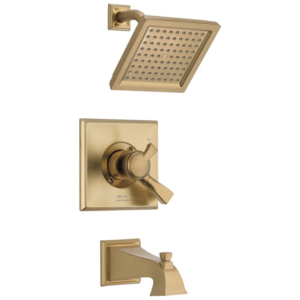Delta Faucet Champagne Bronze Two Handle Single Function Bathtub & Shower Faucet (Trim Only) 